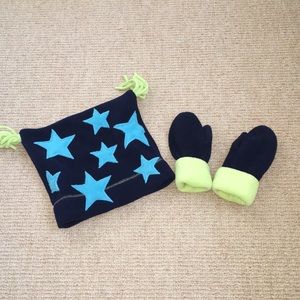 Hanna Andersson Child Fleece Hat & Mitten Set